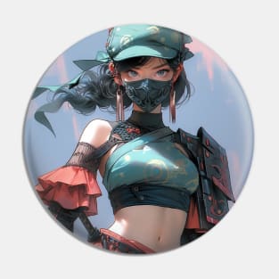 Trendy Kunoichi Girl Anime Pin