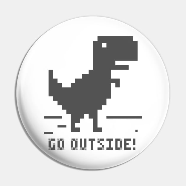 Offline Dino - grey Pin by HtCRU