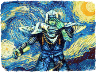 Piccolo Classic DBZ Van Gogh Style Magnet