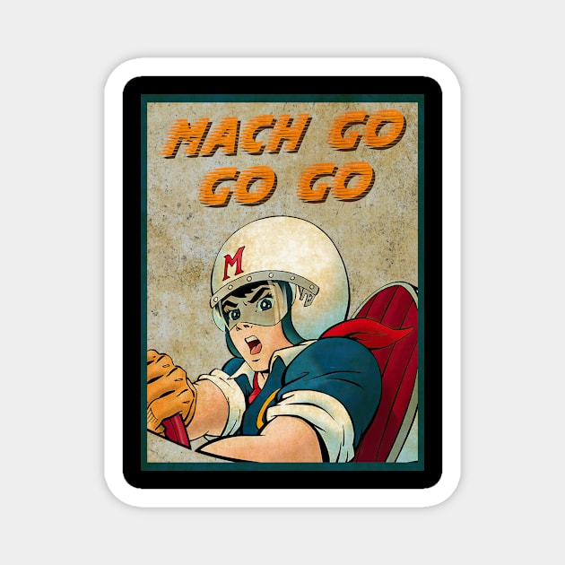 Funny Gifts Men  Auto Racing Vintage Classic Magnet by Skye Bahringer