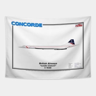 Concorde - British Airways "Landor Colours" (Art Print) Tapestry