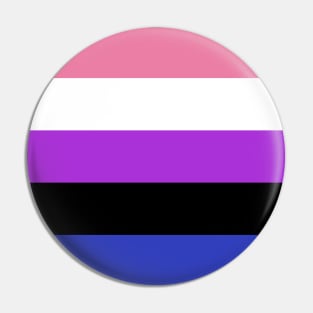 Proud Gender Fluid Pride Flag (Proud LGBT LGBTQ+ Community Pride Flag) Pin