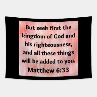 Bible Verse Matthew 6:33 Tapestry