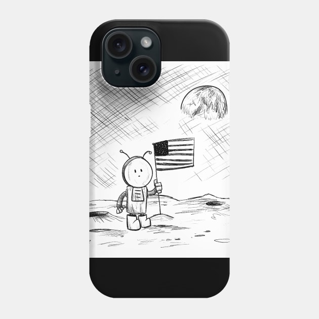 March of Robots: Day 5 Phone Case by hollydoesart