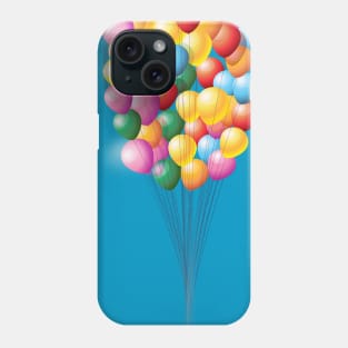 Floating Party Balloons Phone Case