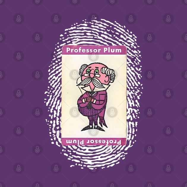 Professor Plum from the Clue Board Game by Desert Owl Designs