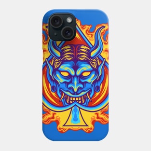 Firey Oni Mask Phone Case