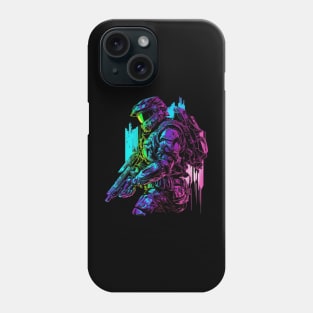 Halo Master Chief Neon - Original Artwork Phone Case