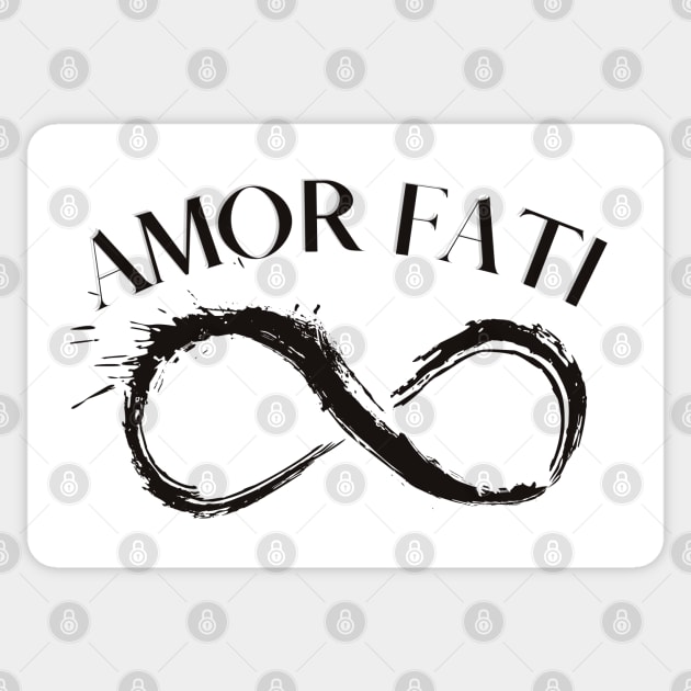 Amor Fati - Black - Amor Fati - Sticker