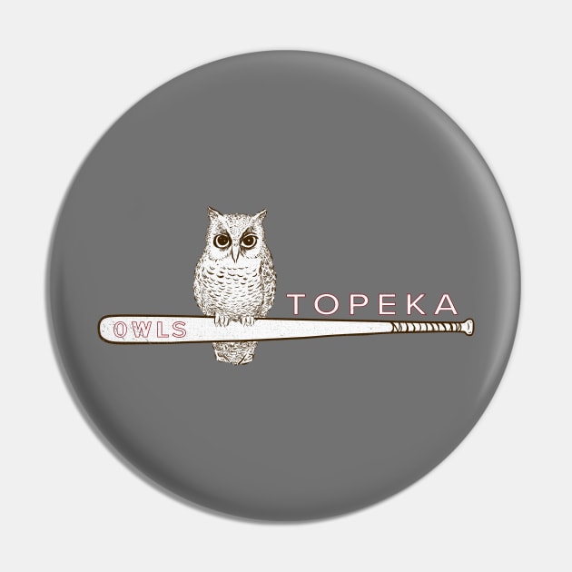 Defunct Topeka Owls Minor League Baseball 1952 Pin by LocalZonly
