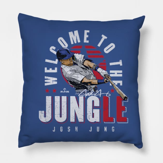 Josh Jung Texas Welcome To The JUNGle Pillow by Jesse Gorrell