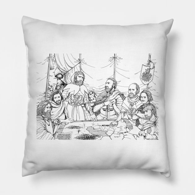 William Tell And Duke Leopold Pillow by reynoldjay