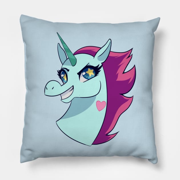 Chibi Pony head Pillow by RidicBird