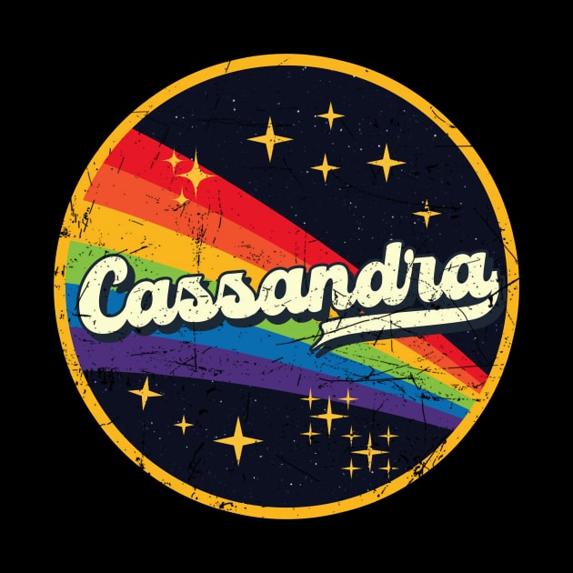 Cassandra // Rainbow In Space Vintage Grunge-Style by LMW Art