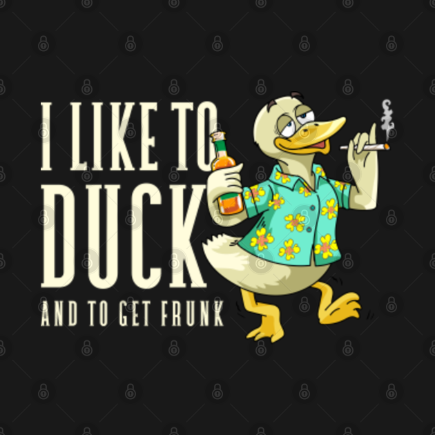 Duck Weed Cannabis Beer THC Joint Smoker Marijuana - Weed - T-Shirt ...