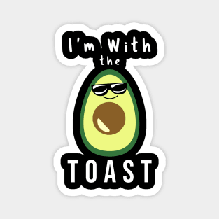 Avocado With Toast Halloween Costume T-Shirt, Funny Couple Matching Magnet