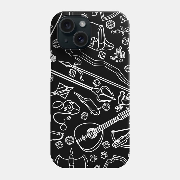 Adventure Pattern - White Phone Case by Milmino