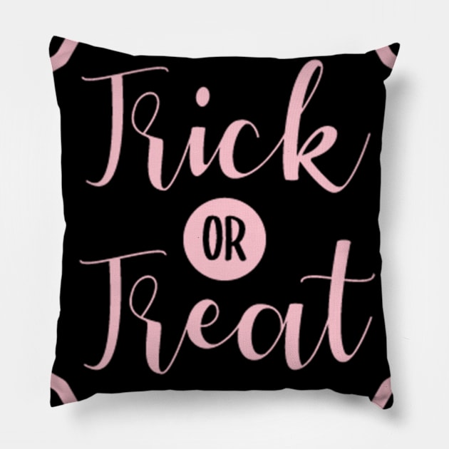 Trick Or Treat | Halloween Gift Idea Pillow by Designerabhijit