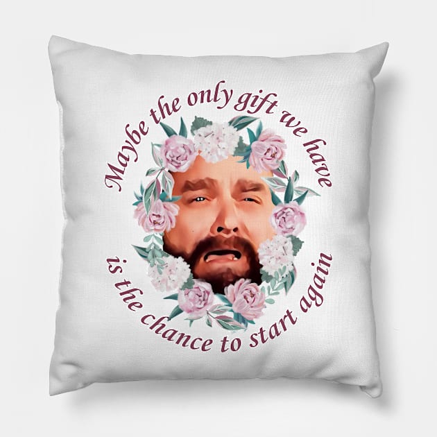 Maybe the Only Gift We Have... Pillow by MEGAFUNNY UNLIMITED