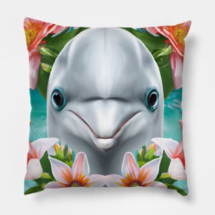 Smiling Dolphin Pillow