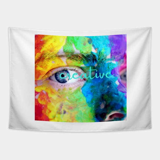 Let's Create Some Art Together - Lifes Inspirational Quotes Tapestry by MikeMargolisArt