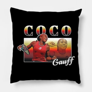 Retro Coco Gauff Pillow