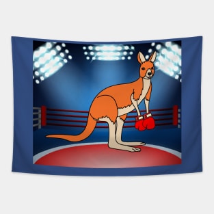 Boxing Glove Boxing Kangaroo Fighting Tapestry