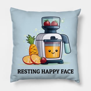 Fruit Juicer Resting Happy Face Funny Healthy Novelty Pillow