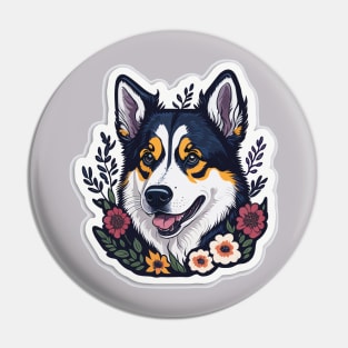 Arctic Adventure: Siberian Husky Dog-Themed Pin