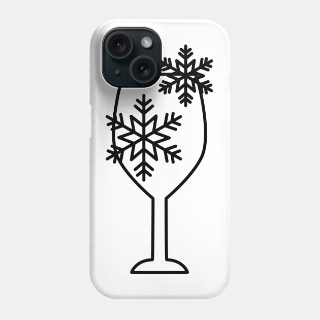 Icy Wine Glass Phone Case by SWON Design