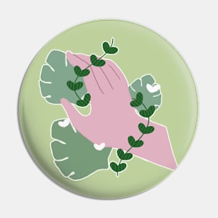 Cute Plant Hand Pin