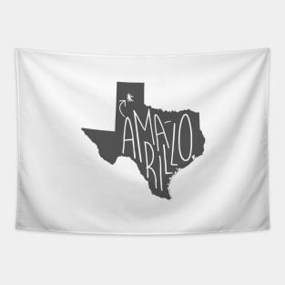 Amarillo, Texas (Gray Ink) Tapestry