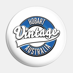 Hobart australia vintage style logo Pin