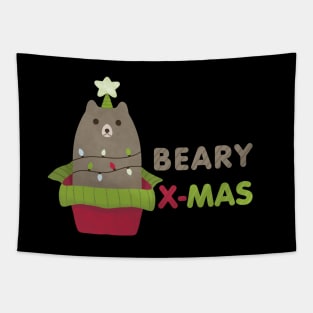 beary christmas Tapestry