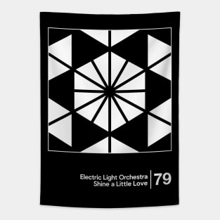 ELO - Shine A Little Love / Minimal Style Graphic Artwork Design Tapestry