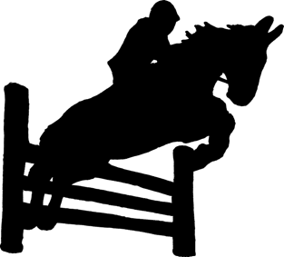 showjumping silhouette Magnet