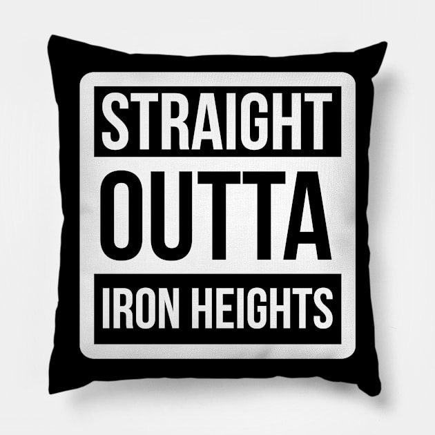 DC Straight outta Iron Heights Pillow by NEFT PROJECT