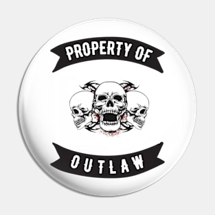 Property of Outlaw patch Pin