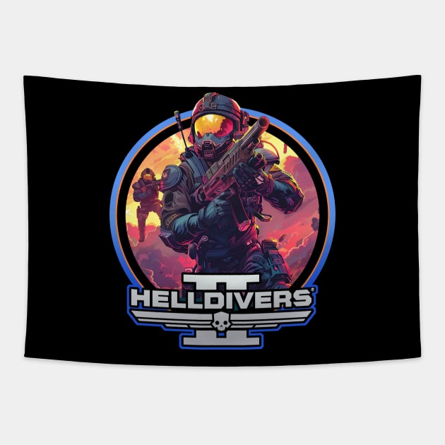 Helldivers Tapestry by Trazzo