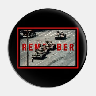 Tank Man Pin