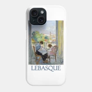 Madame Lebasque and Her Daughter Sewing by Henri Lebasque Phone Case