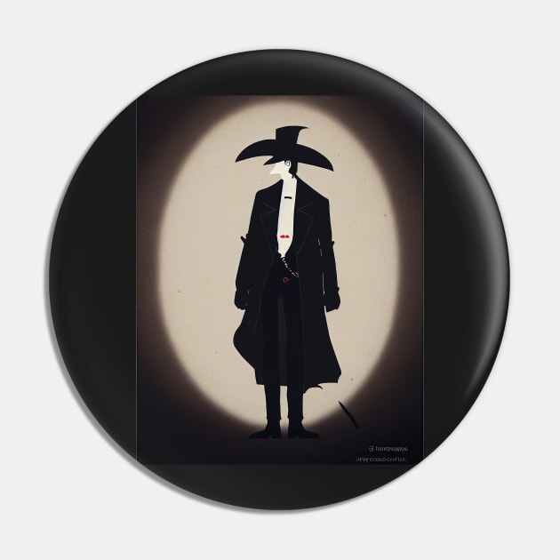 Arsene Lupin Hallowe T-Shirt Pin by ComicsFactory