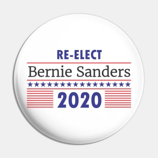 Re-Elect Bernie Sanders 2020 Stars & Stripes Pin