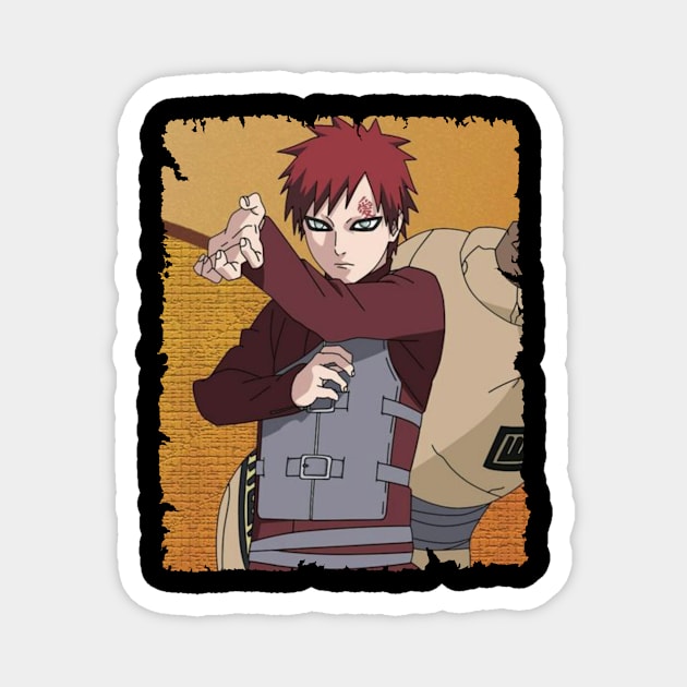 GAARA MERCH VTG Magnet by xsmilexstd