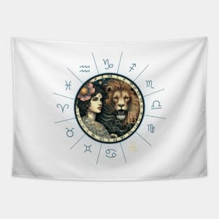 ZODIAC Leo - Astrological LEO - LEO - ZODIAC sign - Van Gogh style - 3 Tapestry