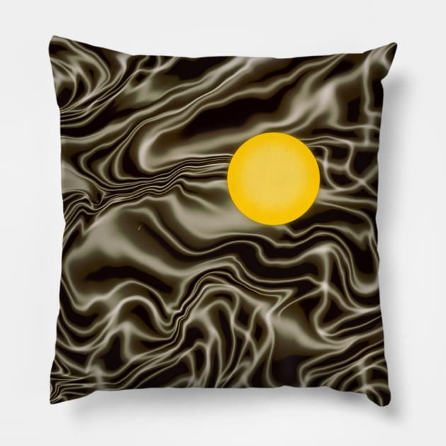 Golden sun Pillow by Tell me the Tee