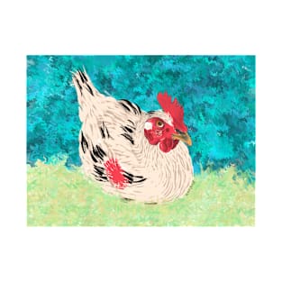 Chicken portrait digital painting T-Shirt