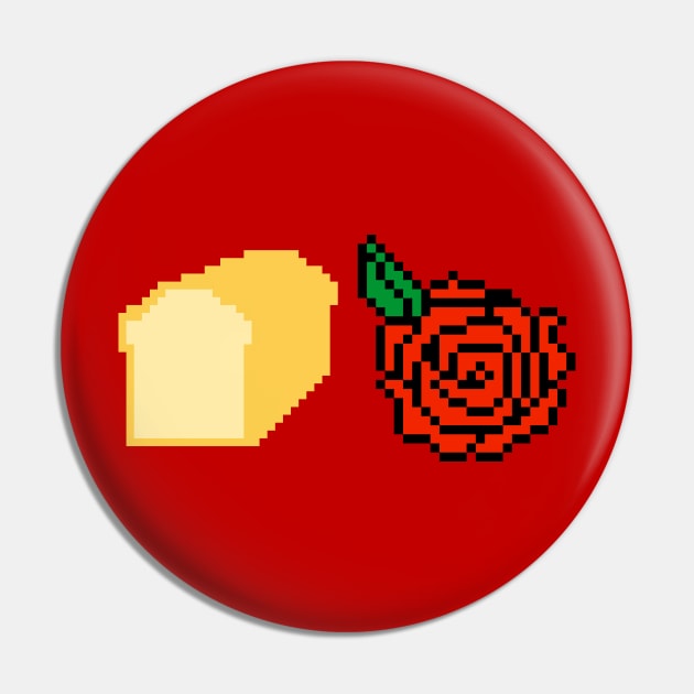 Bread and Roses Pin by unexaminedlife