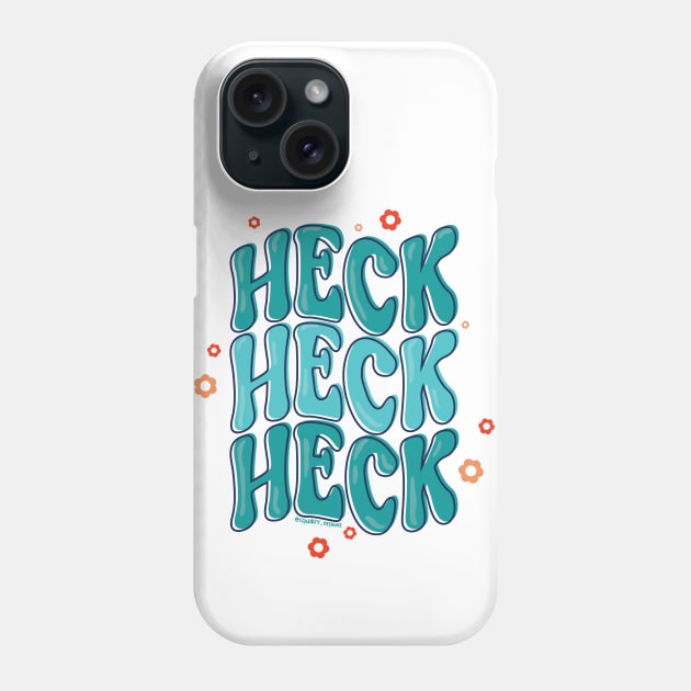 Triple Heck (Retro Blue) Phone Case by Squibzy