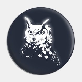 Black and white owl animal pet Pin